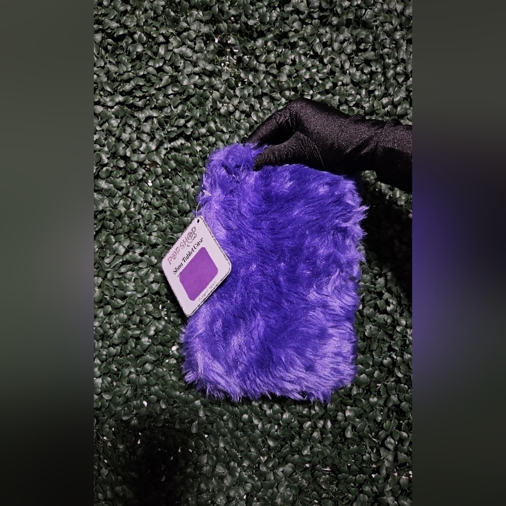 Purple Furry Tablet Case Fits Most 8" Tablets - Picture 3 of 4